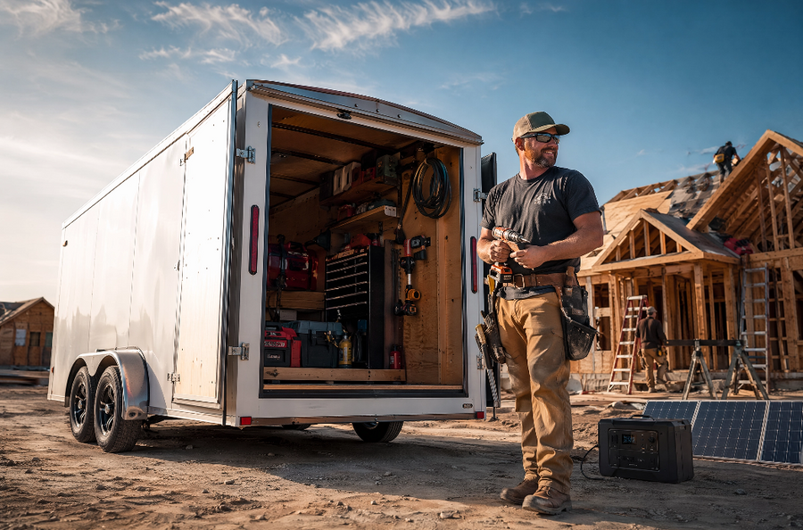 Enclosed Cargo Trailer DC Power