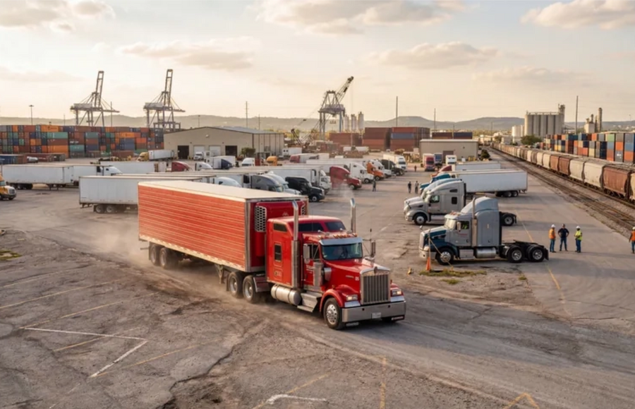 Semi-Truck Auxiliary Cab A/C Connection